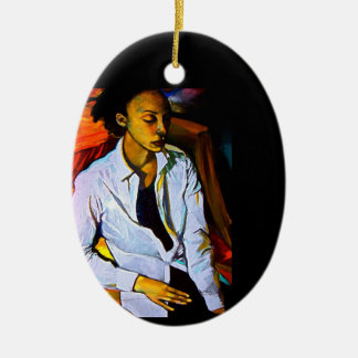 De Cerâmica EU SOU ornamento PRETO MAS COMELY da porcelana