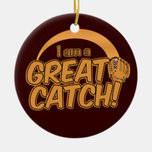 De Cerâmica EXCELENTE CATCH! ornamento personalizado