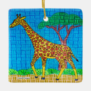 De Cerâmica Girafa - Ornamento cerâmico