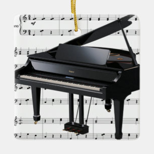 De Cerâmica Grande Ornamento Piano