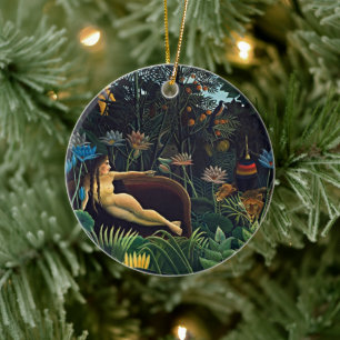 De Cerâmica Henri Rousseau Sonho Selva Arte Ornamento