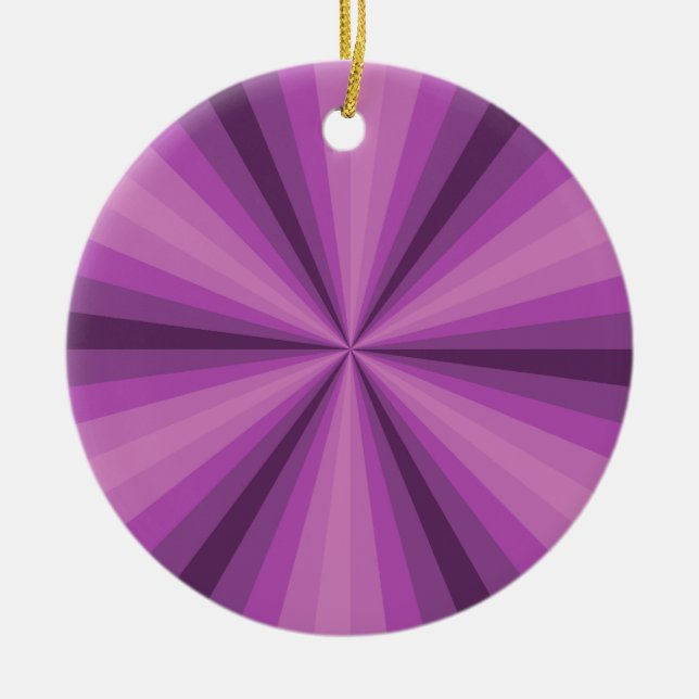 De Cerâmica Ilusões Ópticas Ornamento Roxo (Frente)