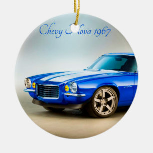 De Cerâmica Imagem do Carro Clássico para Ornamento Círculo