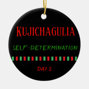 De Cerâmica Kujichagulia - Kwanzaa Dia 2  Ornamento