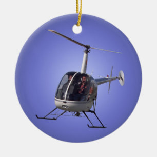 De Cerâmica Lembrança legal do helicóptero do ornamento do