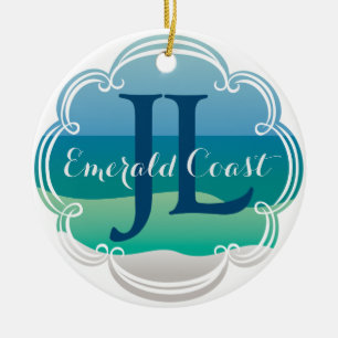 De Cerâmica Liga Junior do Ornamento Costeiro Emerald