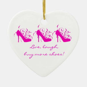 De Cerâmica Live, Laugh, Comprar Mais Calçados Ornamento Cardí