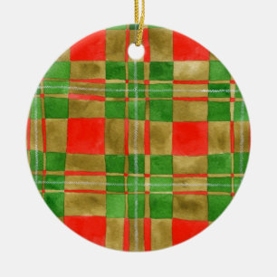 De Cerâmica MAC GREGOR TARTAN Ornamento do Círculo Cerâmico