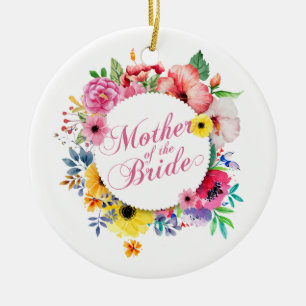 De Cerâmica Mãe do Casamento da Noiva Ornamento