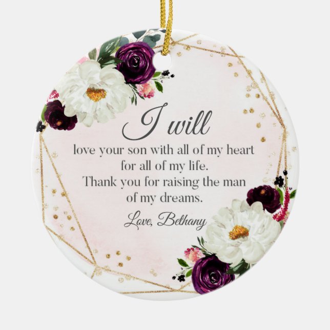 De Cerâmica Mãe do Ornamento do Groom, Dono-de-Lei (Frente)