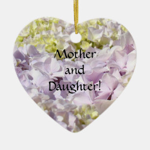 De Cerâmica Mãe & filha! Dos ornamento Hydrangeas para sempre