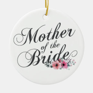 De Cerâmica Mãe Simples do Casamento da Noiva Ornamento