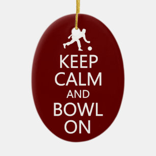 De Cerâmica Manter Calma e Bowl no ornamento personalizado