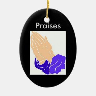 De Cerâmica Mãos Praying, ornamento dos elogios