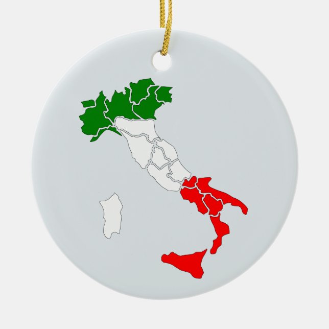 De Cerâmica Mapa do ornamento italiano. (Frente)