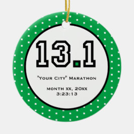 De Cerâmica Meio ornamento da maratona