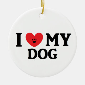 De Cerâmica Mim ♥ meu ornamento do cão