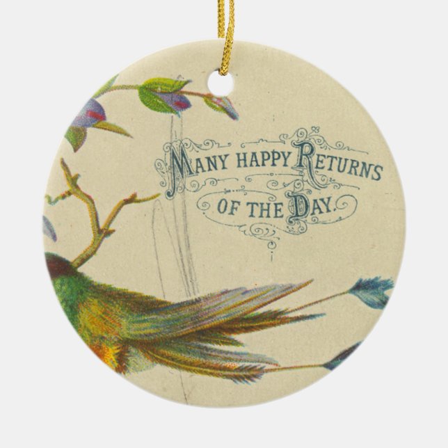 De Cerâmica Muitos retornos do ornamento do dia (Frente)