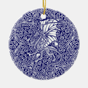 De Cerâmica Não intrometa nos casos do ornamento dos dragões