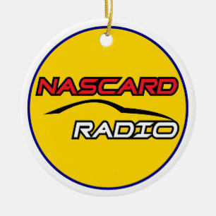 De Cerâmica NASCARD RADIO - Ornamento do Círculo Cerâmico