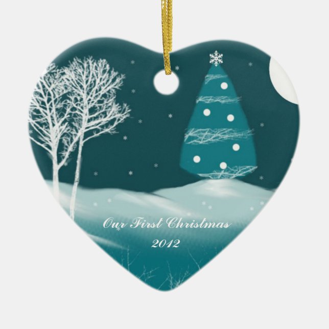 De Cerâmica Nosso primeiro ornamento do Natal 2012 (Frente)