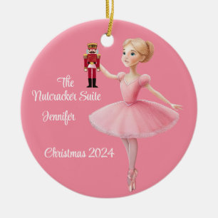De Cerâmica O Balé Nutcracker Suite ornamento Personalizado