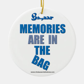 De Cerâmica O bazar "memórias está ornamento do Xmas no saco"
