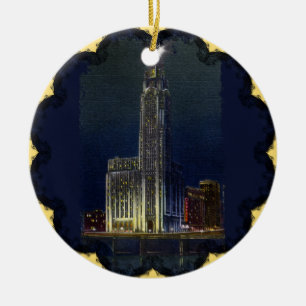 De Cerâmica O Citadel No Ornamento Noturno