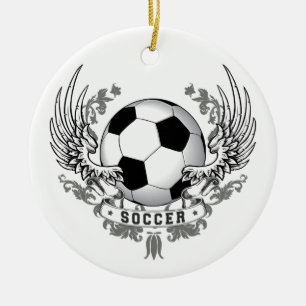De Cerâmica O futebol do futebol voa o ornamento