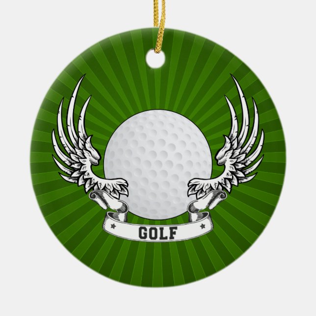 De Cerâmica O golfe voa o ornamento (Frente)