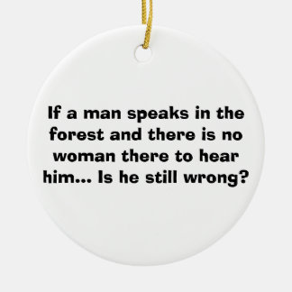 De Cerâmica O homem fala no ornamento da floresta - piada