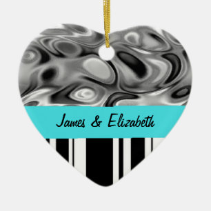 De Cerâmica O líquido listra o ornamento do amor