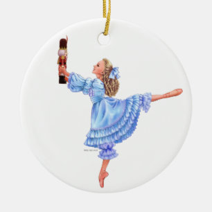 De Cerâmica O ornamento da lembrança do balé do Nutcracker c