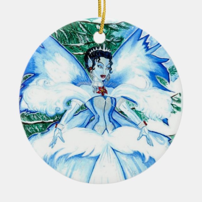 De Cerâmica O ornamento da rainha da neve (Frente)