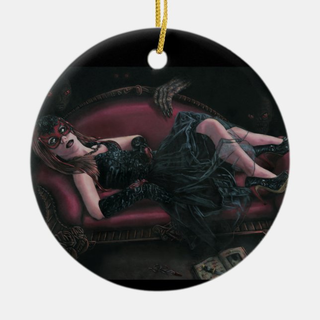 De Cerâmica O ornamento Witching da hora (Frente)