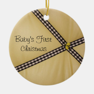 De Cerâmica O primeiro Natal do bebê Bumble o ornamento da