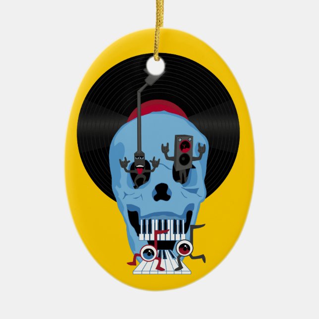 De Cerâmica O vinil vive ornamento (Frente)