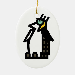 De Cerâmica Ornamento 2 do PINGUIM