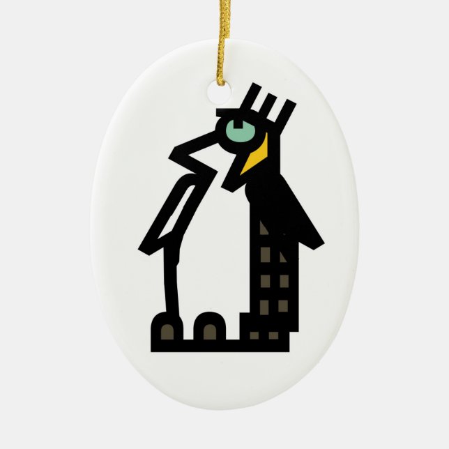 De Cerâmica Ornamento 2 do PINGUIM (Frente)