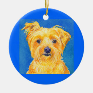 De Cerâmica Ornamento #2 do yorkshire terrier - "Sammy "