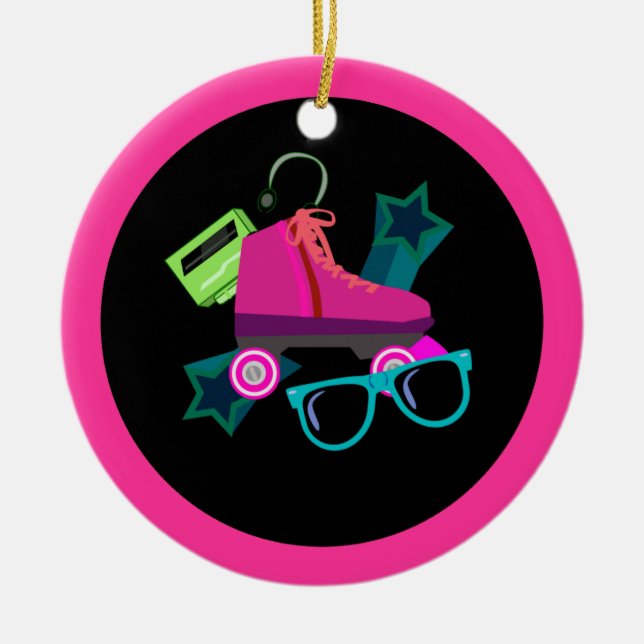 De Cerâmica Ornamento 80s impressionante (Frente)