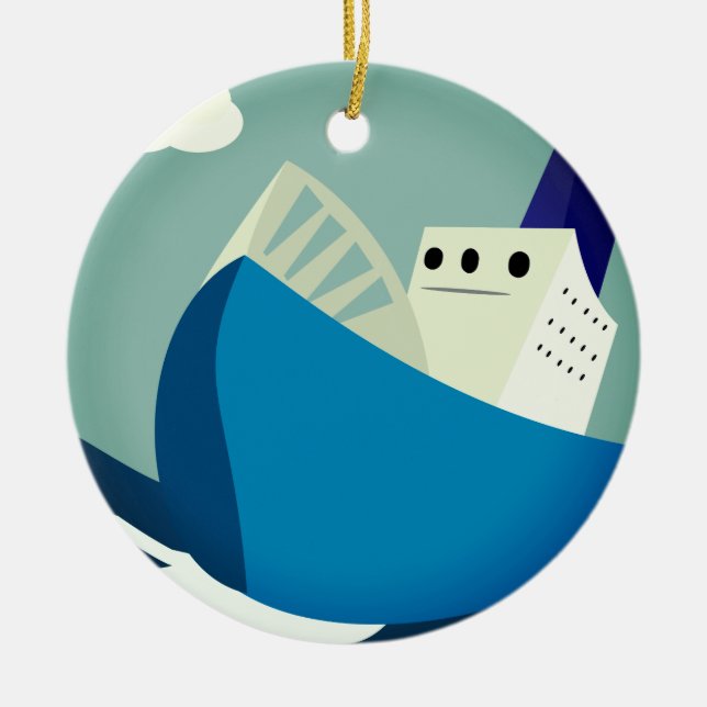 De Cerâmica Ornamento à vela difícil (Frente)