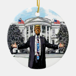 De Cerâmica Ornamento Acrílico Americano Ornado Presidencial