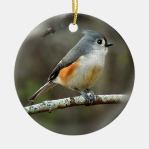 De Cerâmica Ornamento adornado do Titmouse