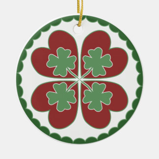 De Cerâmica Ornamento - afortunado no Hex do amor