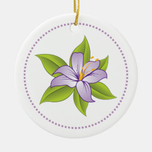 De Cerâmica Ornamento alfanumérico púrpura Lilac Lilac Stargaz