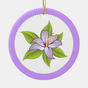 De Cerâmica Ornamento alfanumérico púrpura Lilac Lilac Stargaz