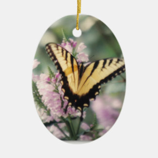De Cerâmica Ornamento amarelo da borboleta