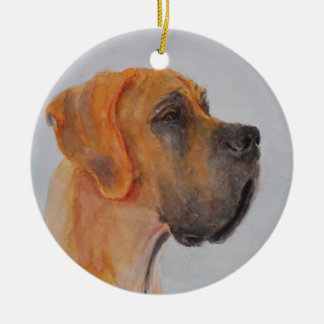 De Cerâmica Ornamento amarelo Dogge