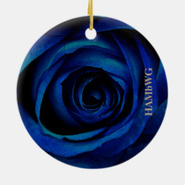 De Cerâmica Ornamento ao quadrado HAMbyWG - Rosa azul